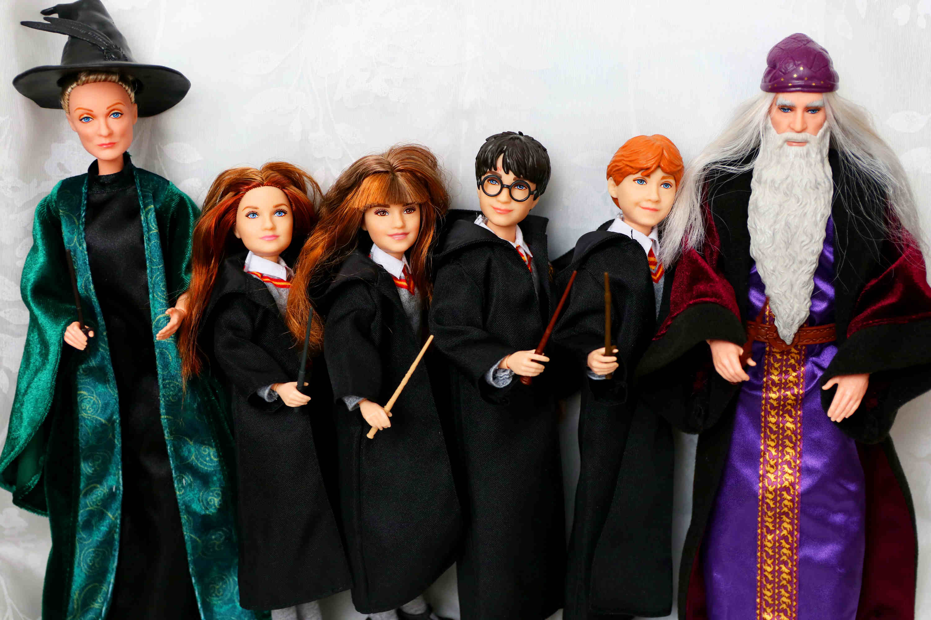 HARRY POTTER DOLL FIGURE NEW RON GINNY HERMIONE DUMBLEDORE MINERVA